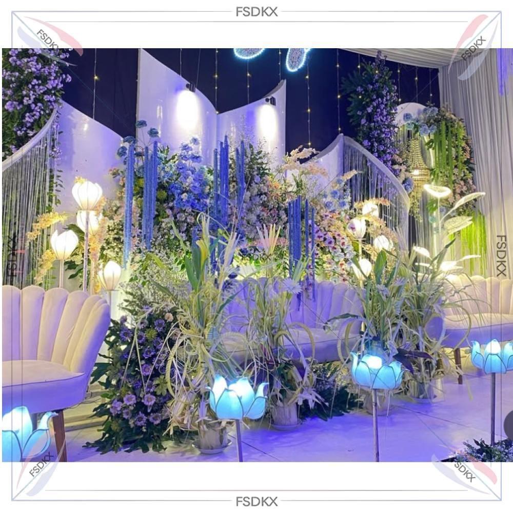 ฉากหลังงานแต่งงานหรูหรา ปี 202 - Pvc Panel Background บทวิจารณ์และราคา