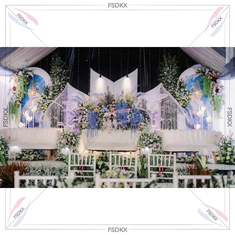 ฉากหลังงานแต่งงานหรูหรา ปี 202 - Pvc Panel Background บทวิจารณ์และราคา