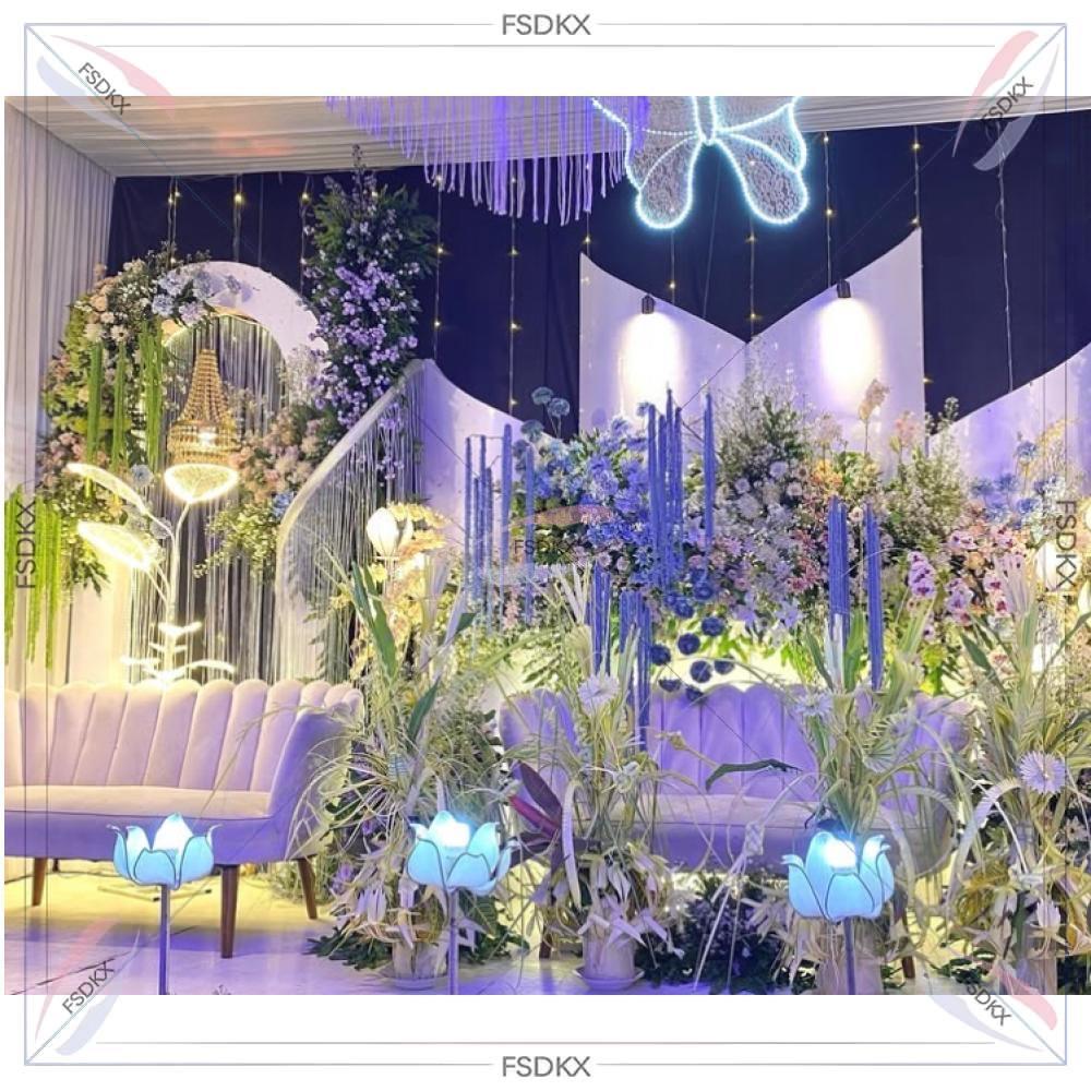 ฉากหลังงานแต่งงานหรูหรา ปี 202 - Pvc Panel Background บทวิจารณ์และราคา